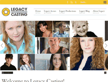 Tablet Screenshot of legacycasting.com